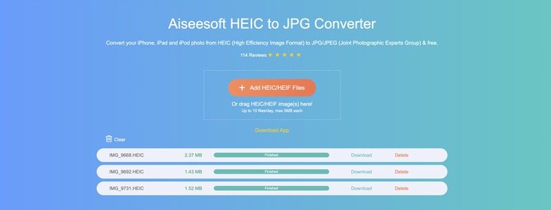 Converta imagens Heic para Jpg online grátis Aisee