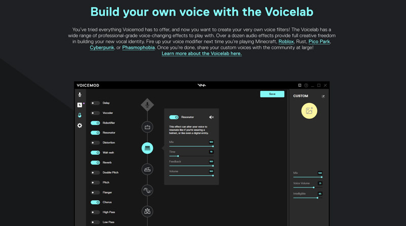 Voicemod Build Own Voice Voicelabr