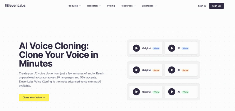 Voicemy.ai Alternative ElevenLabs