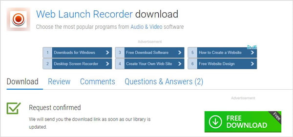 Baixar Web Launch Recorder