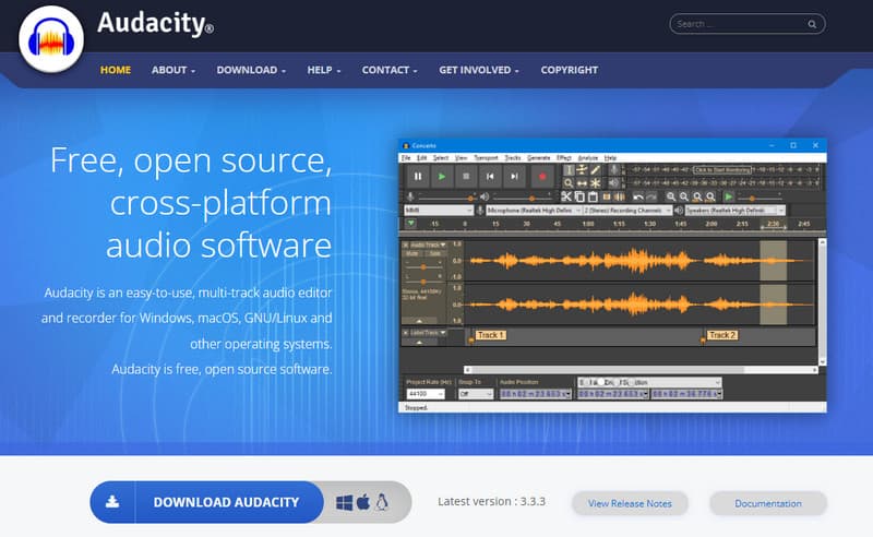 Audacity Baixar Conectar