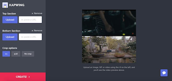 Criador de Colagem de Vídeo Kapwing