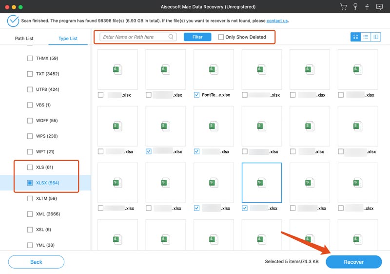 Recuperar arquivos do Excel excluídos no Mac