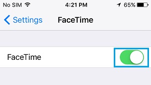 Ativar o facetime iphone