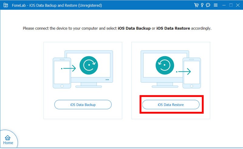 Choose ios Data Restore