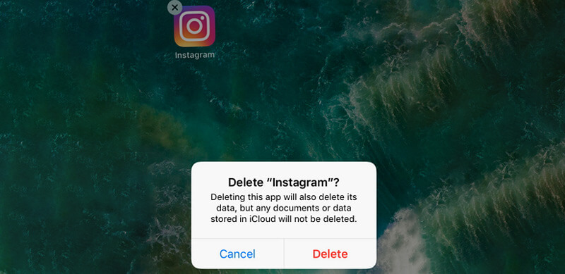 Reinstale o instagram