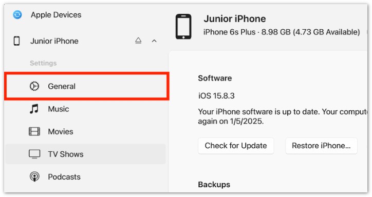 Verifique se há atualizações para seus dispositivos Apple.