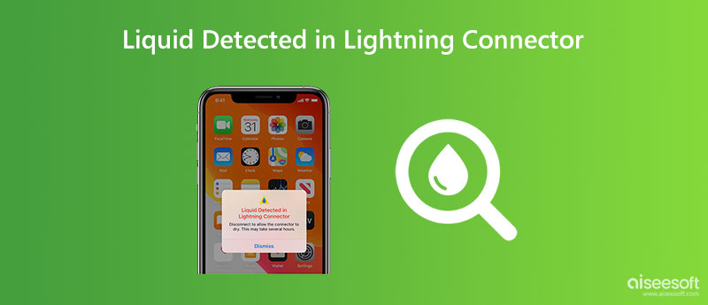 Líquido detectado no conector Lightning