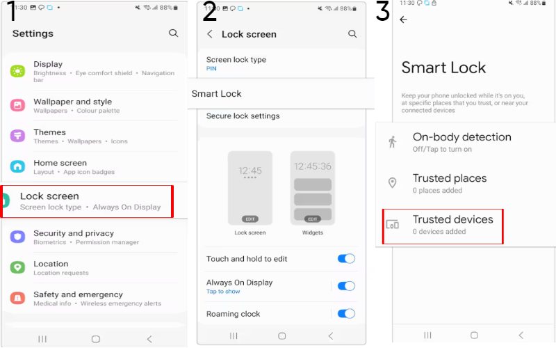 Unlock on Smart Lock