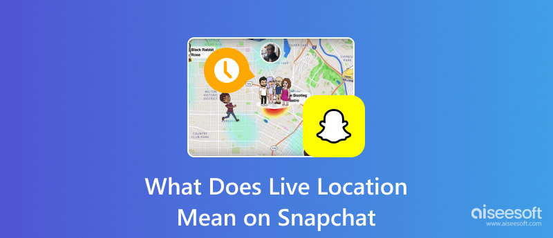 O que significa localização ao vivo no Snapchat