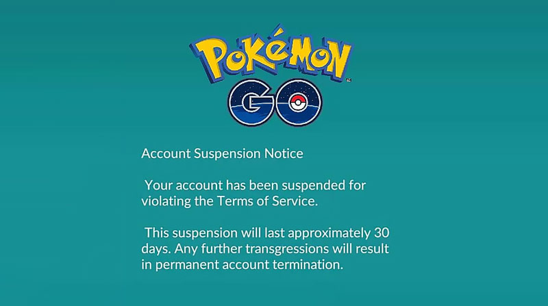 Pokémon Go Soft Ban 30 dias