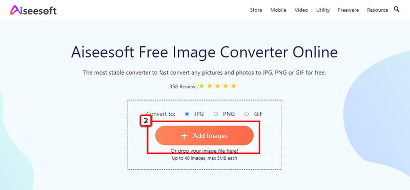 Carregar imagem GIF para converter