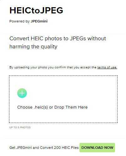 Conversor HEIC para JPEG on-line