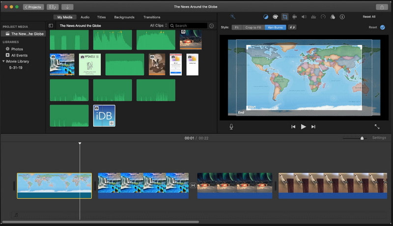 iMovie no Mac