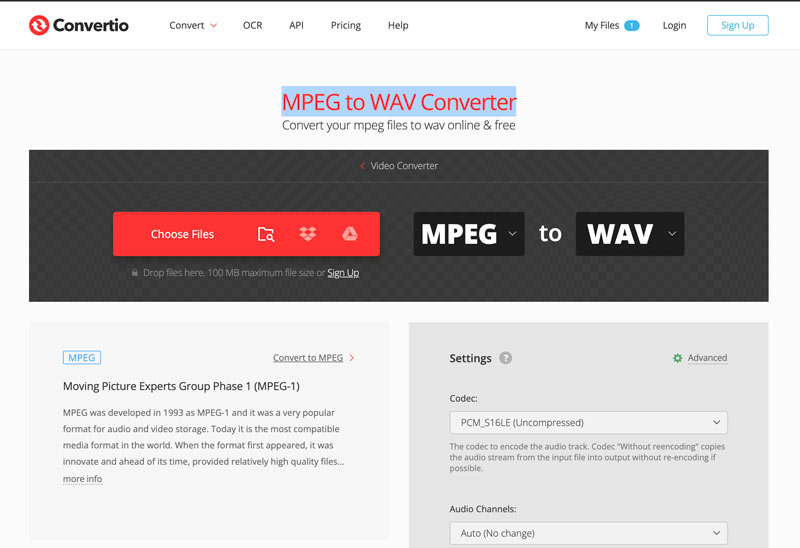 Conversor MPEG para WAV