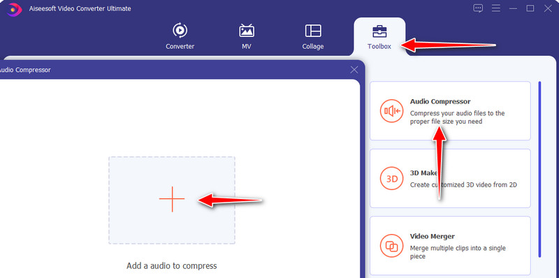 Acesse o Compressor de Áudio