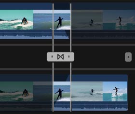 Adicionar transição usando o navegador no Final Cut Pro