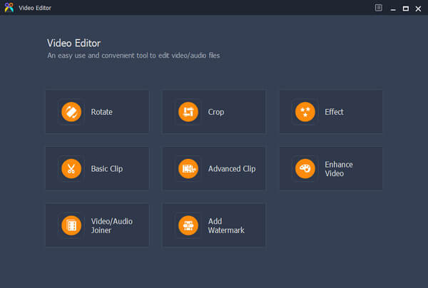 Interface do Editor de Vídeo HD