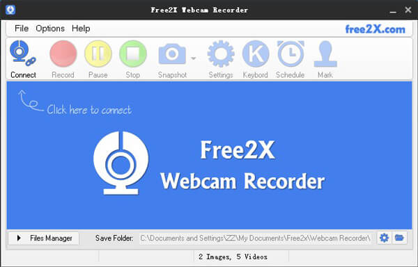 Gravador de webcam Free2X